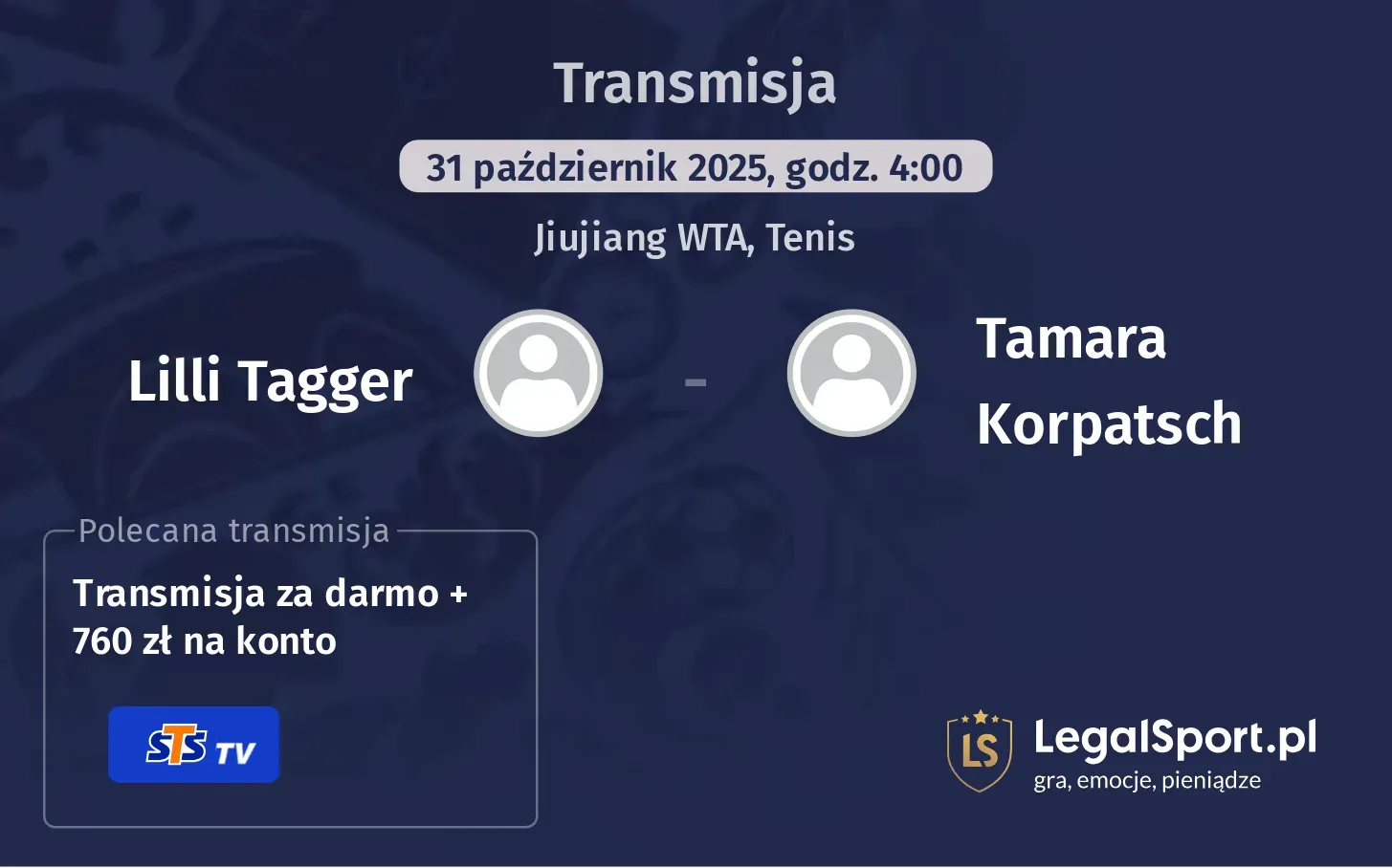 Lilli Tagger - Tamara Korpatsch Transmisje