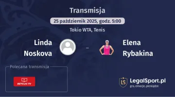 Linda Noskova - Elena Rybakina gdzie oglądać?