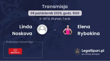Linda Noskova - Elena Rybakina gdzie oglądać?