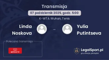 Linda Noskova - Yulia Putintseva gdzie oglądać?