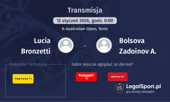 Lucia Bronzetti - Bolsova Zadoinov A. gdzie oglądać? (12.01)