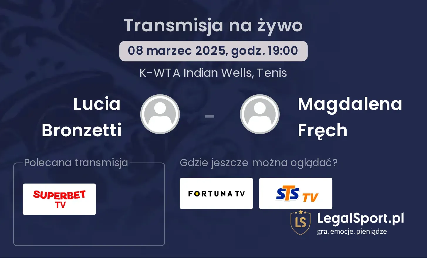 Lucia Bronzetti - Magdalena Fręch gdzie oglądać transmisję?