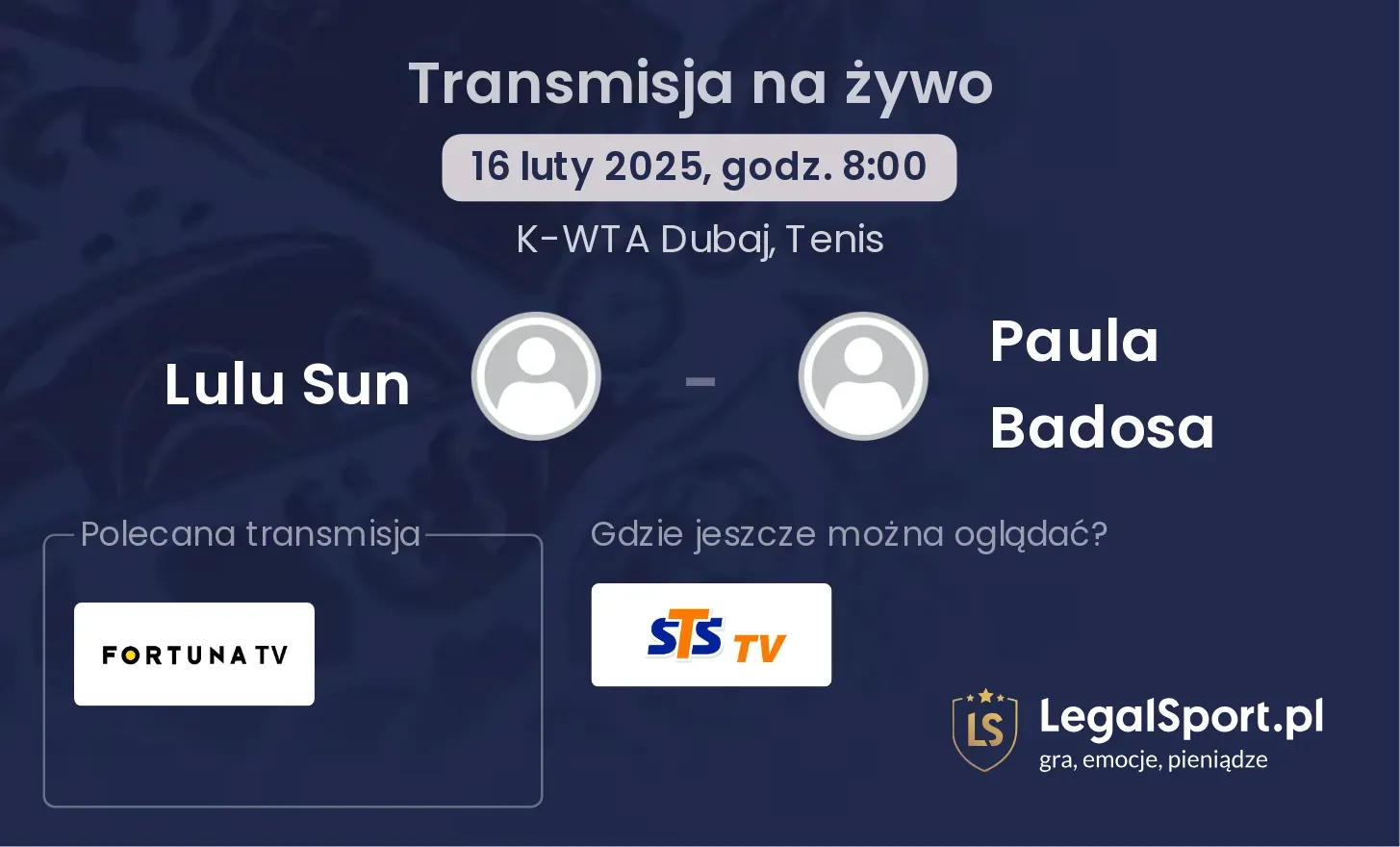 Lulu Sun - Paula Badosa gdzie oglądać transmisję?