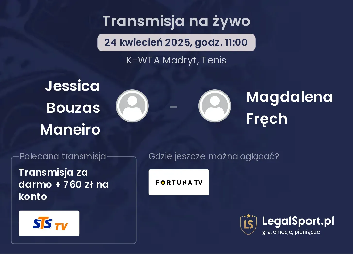 Jessica Bouzas Maneiro - Magdalena Fręch gdzie oglądać?