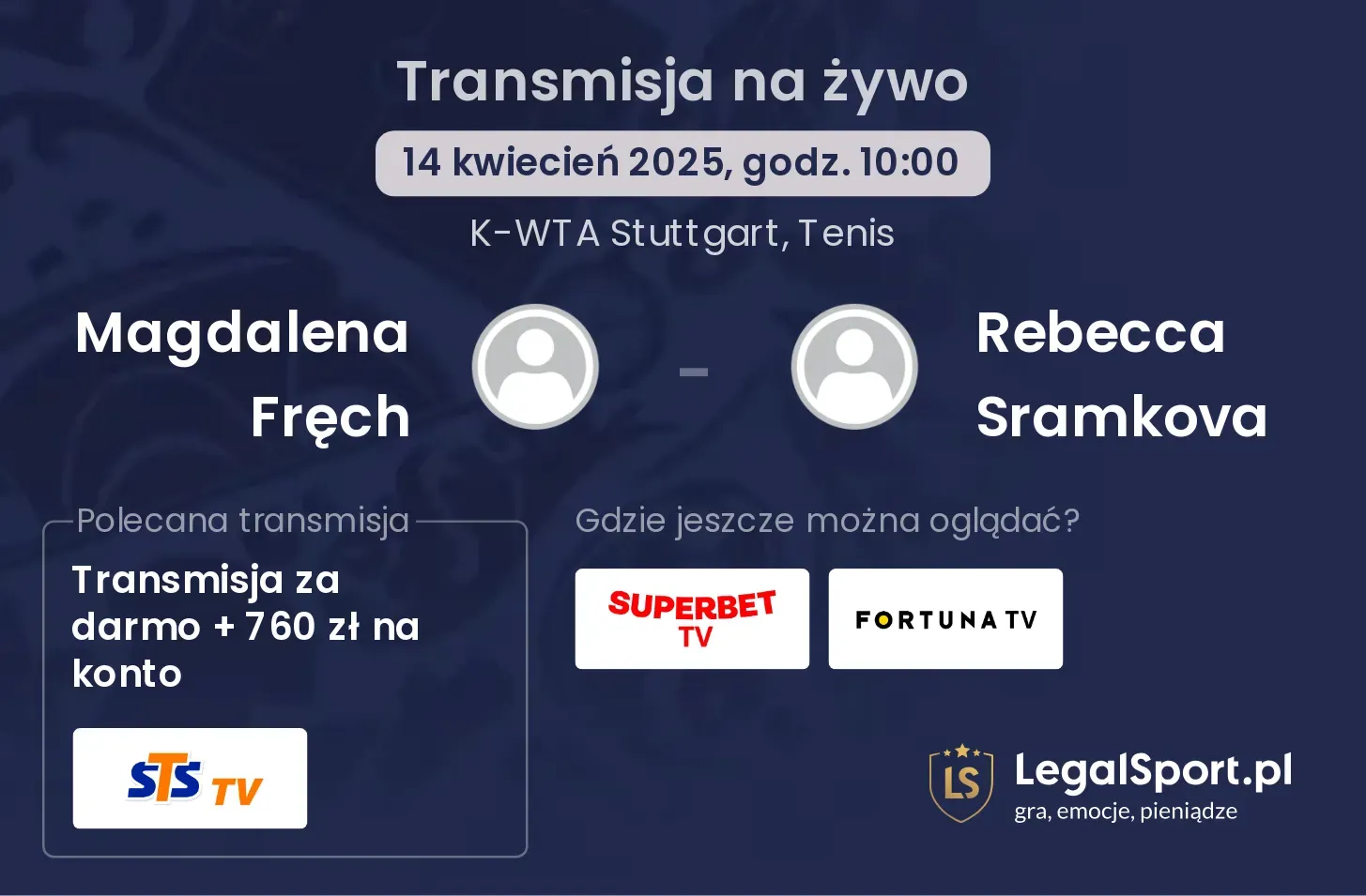Magdalena Fręch - Rebecca Sramkova gdzie oglądać?