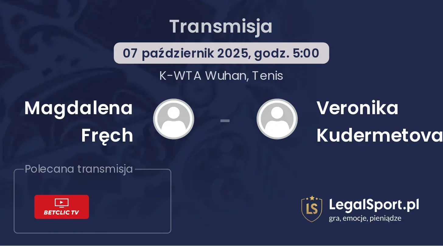 Magdalena Fręch - Veronika Kudermetova gdzie oglądać?