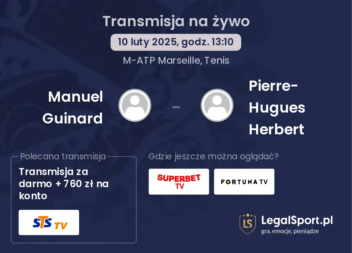 Manuel Guinard - Pierre-Hugues Herbert gdzie oglądać?