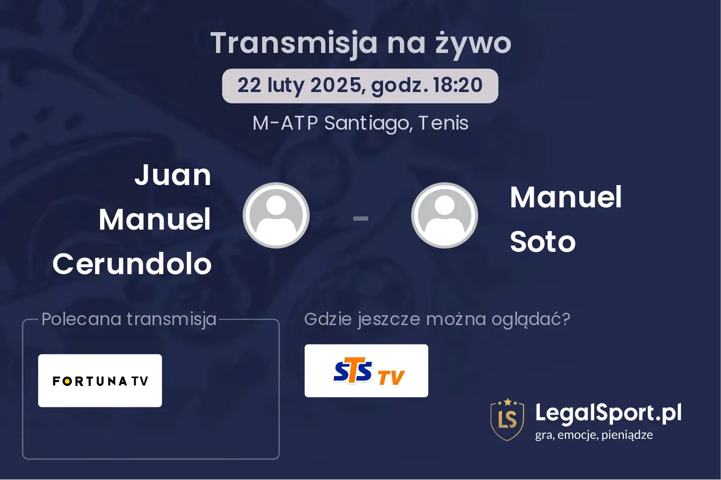 Juan Manuel Cerundolo - Manuel Soto gdzie oglądać?