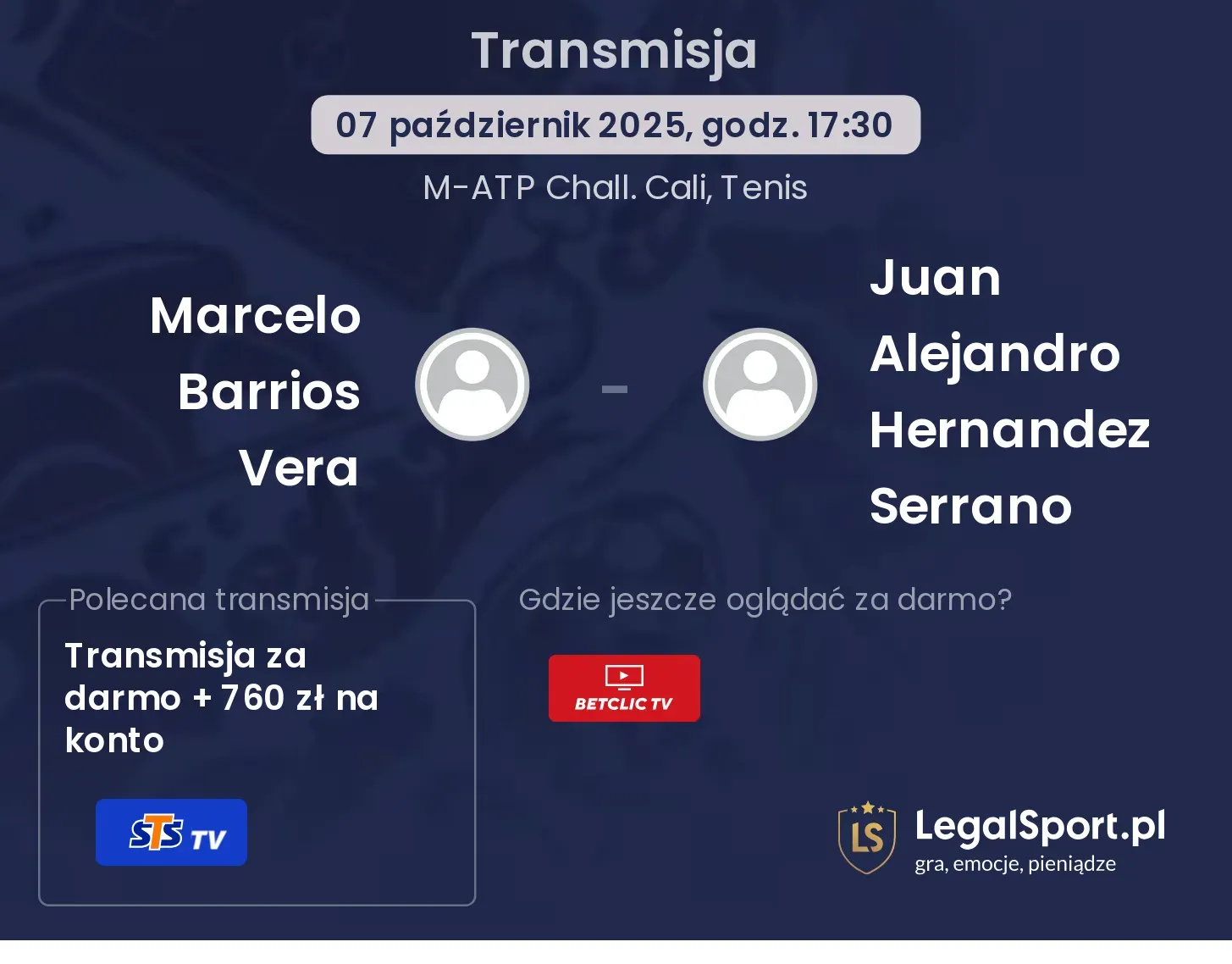 Marcelo Barrios Vera  - Juan Alejandro Hernandez Serrano Transmisje