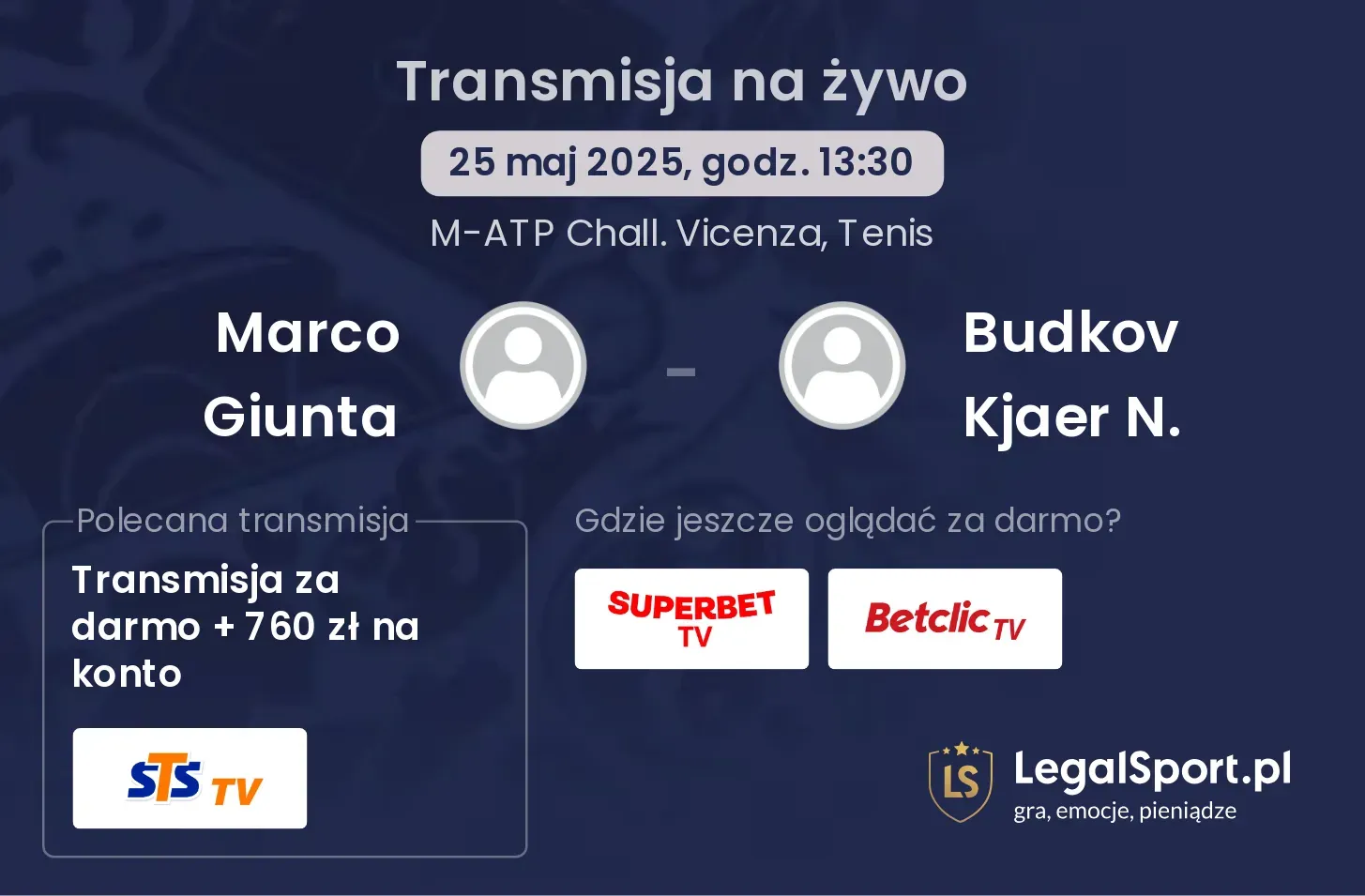 Marco Giunta - Budkov Kjaer N. transmisja na żywo