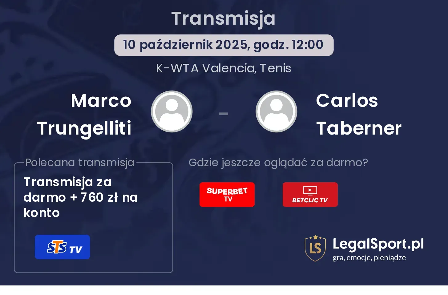 Marco Trungelliti - Carlos Taberner gdzie oglądać?