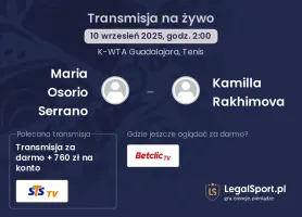 Maria Osorio Serrano - Kamilla Rakhimova gdzie oglądać?