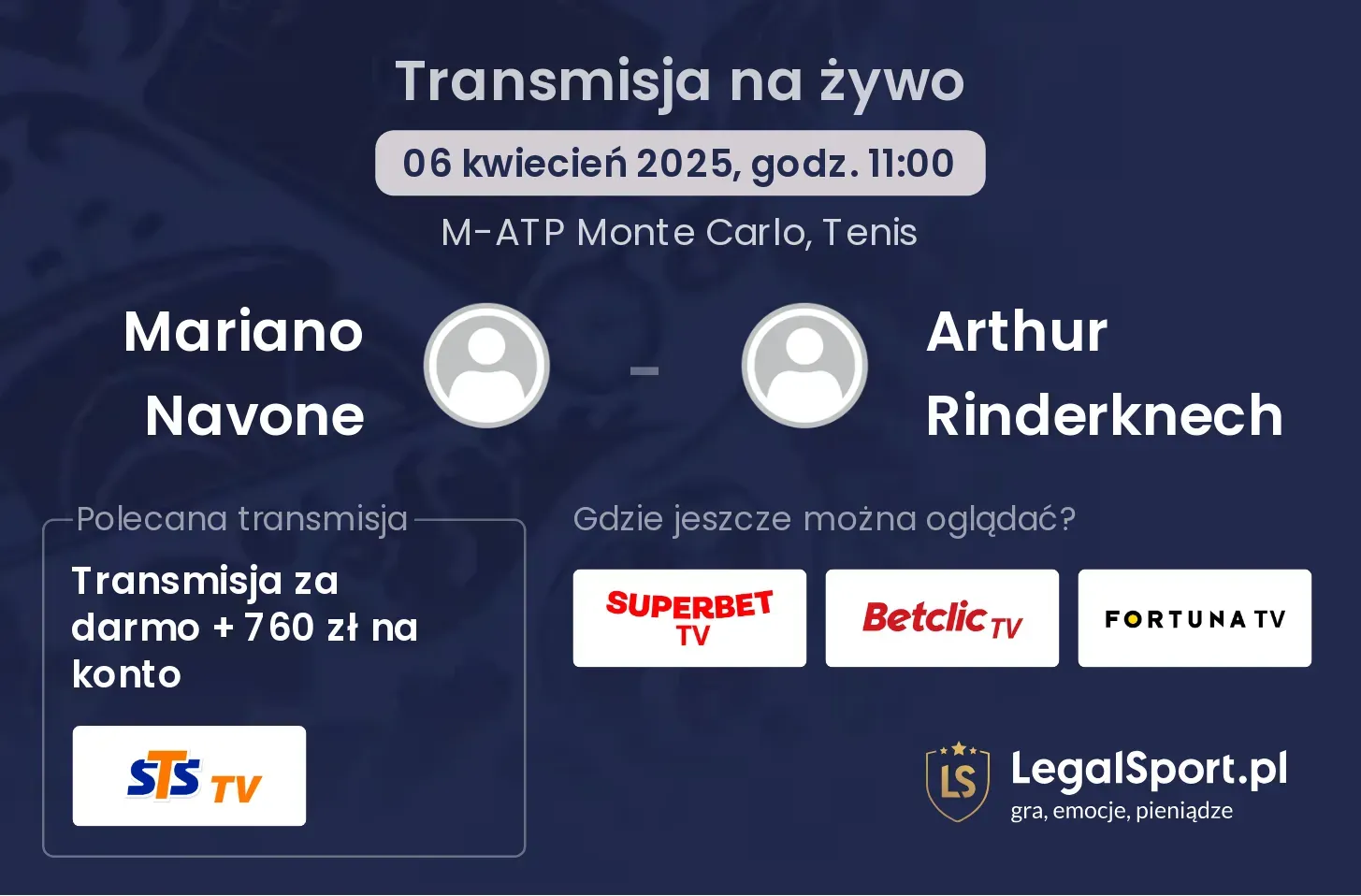 Mariano Navone - Arthur Rinderknech gdzie oglądać?