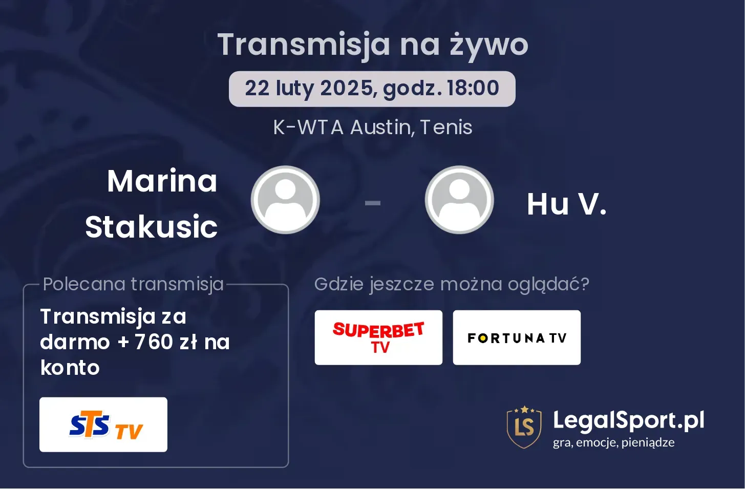 Marina Stakusic - Hu V. gdzie oglądać?