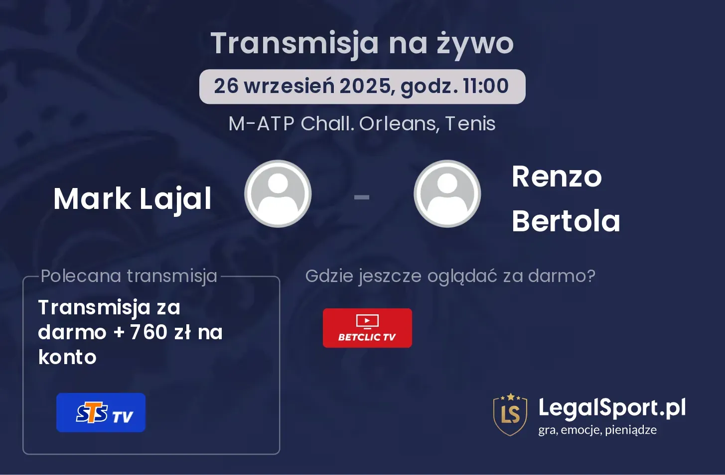 Mark Lajal - Renzo Bertola gdzie oglądać?