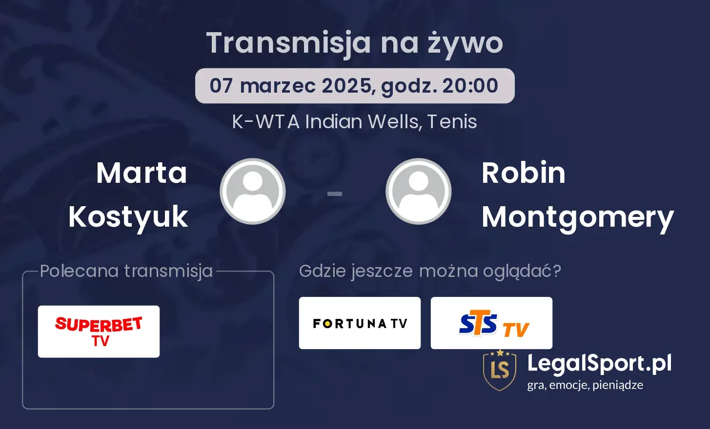 Marta Kostyuk - Robin Montgomery gdzie oglądać?