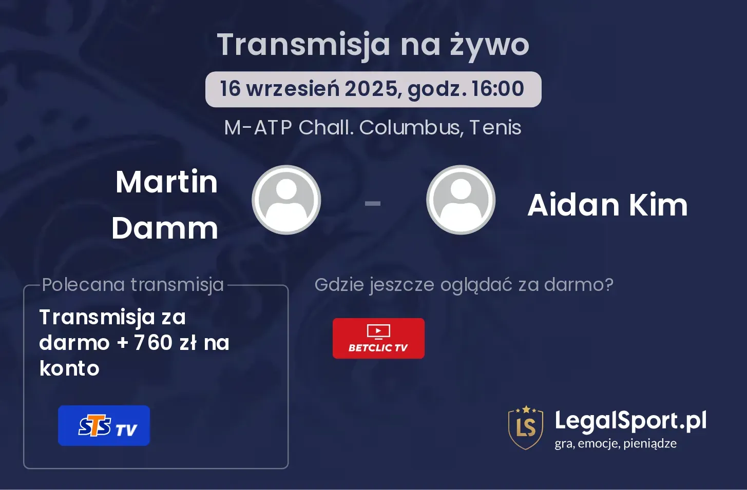 Martin Damm - Aidan Kim gdzie oglądać?