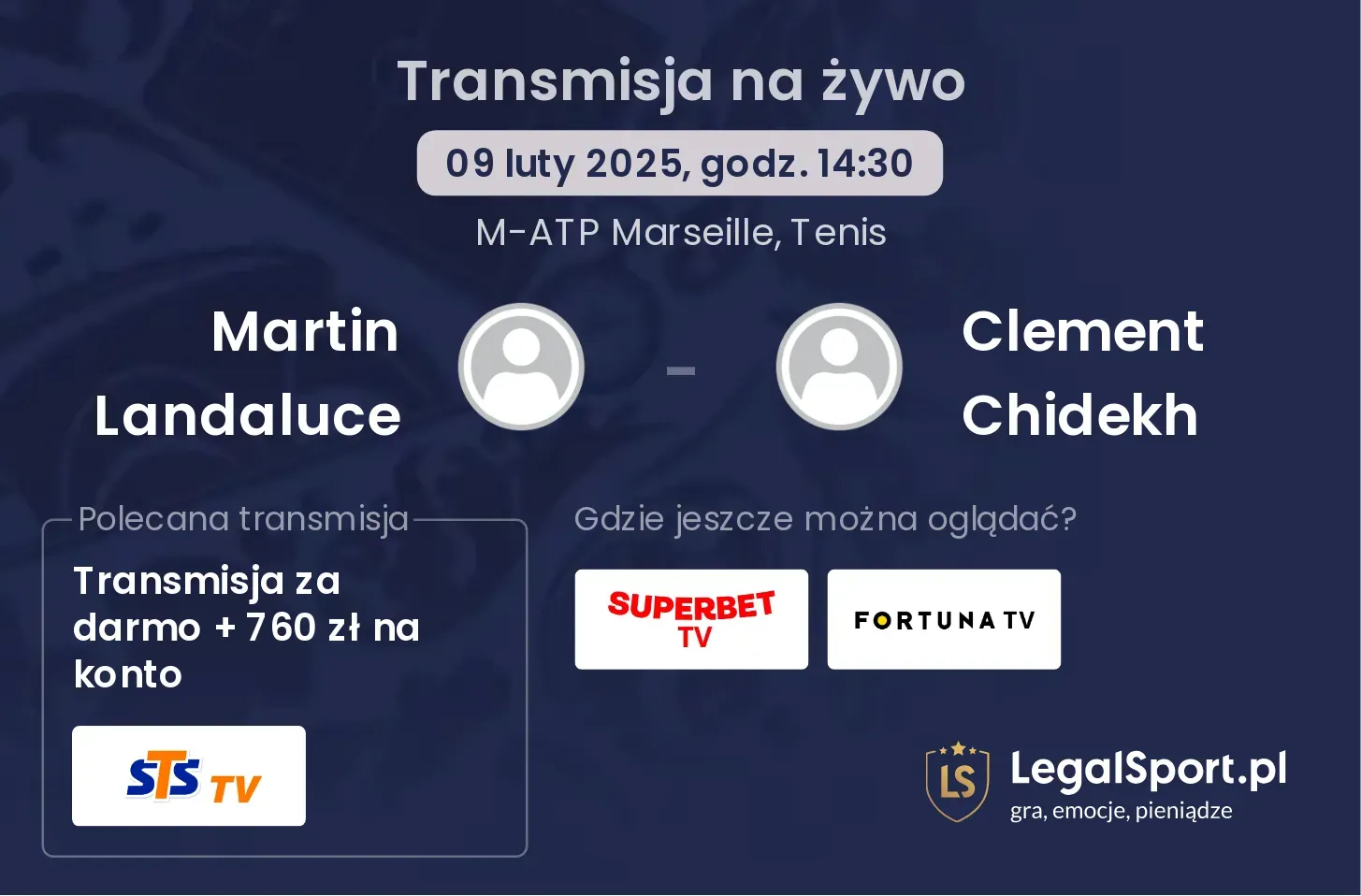 Martin Landaluce - Clement Chidekh gdzie oglądać?