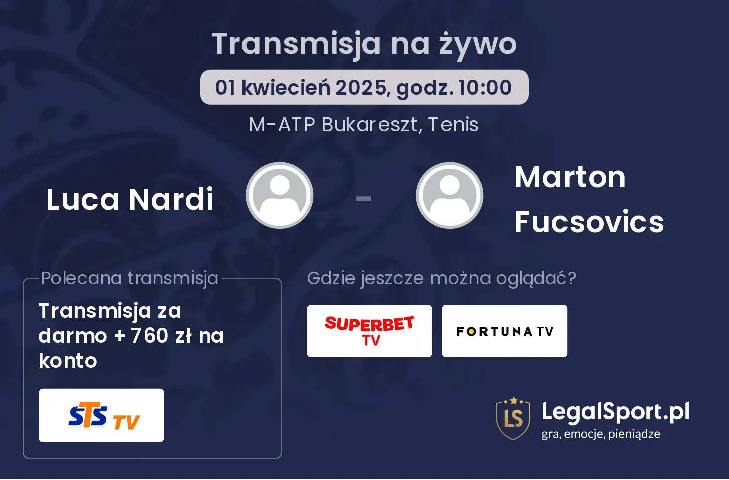 Luca Nardi - Marton Fucsovics gdzie oglądać transmisję?