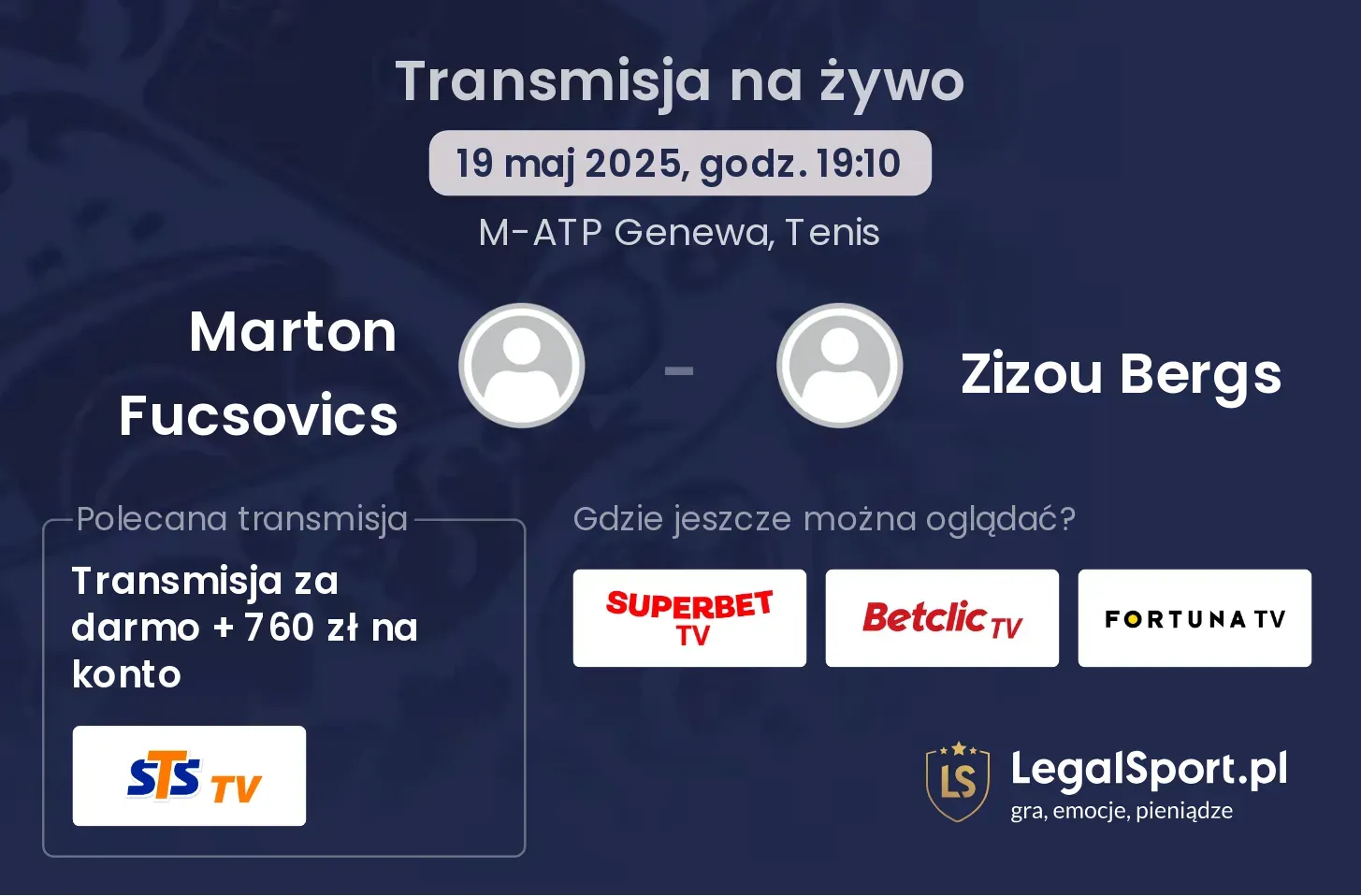 Marton Fucsovics - Zizou Bergs gdzie oglądać?