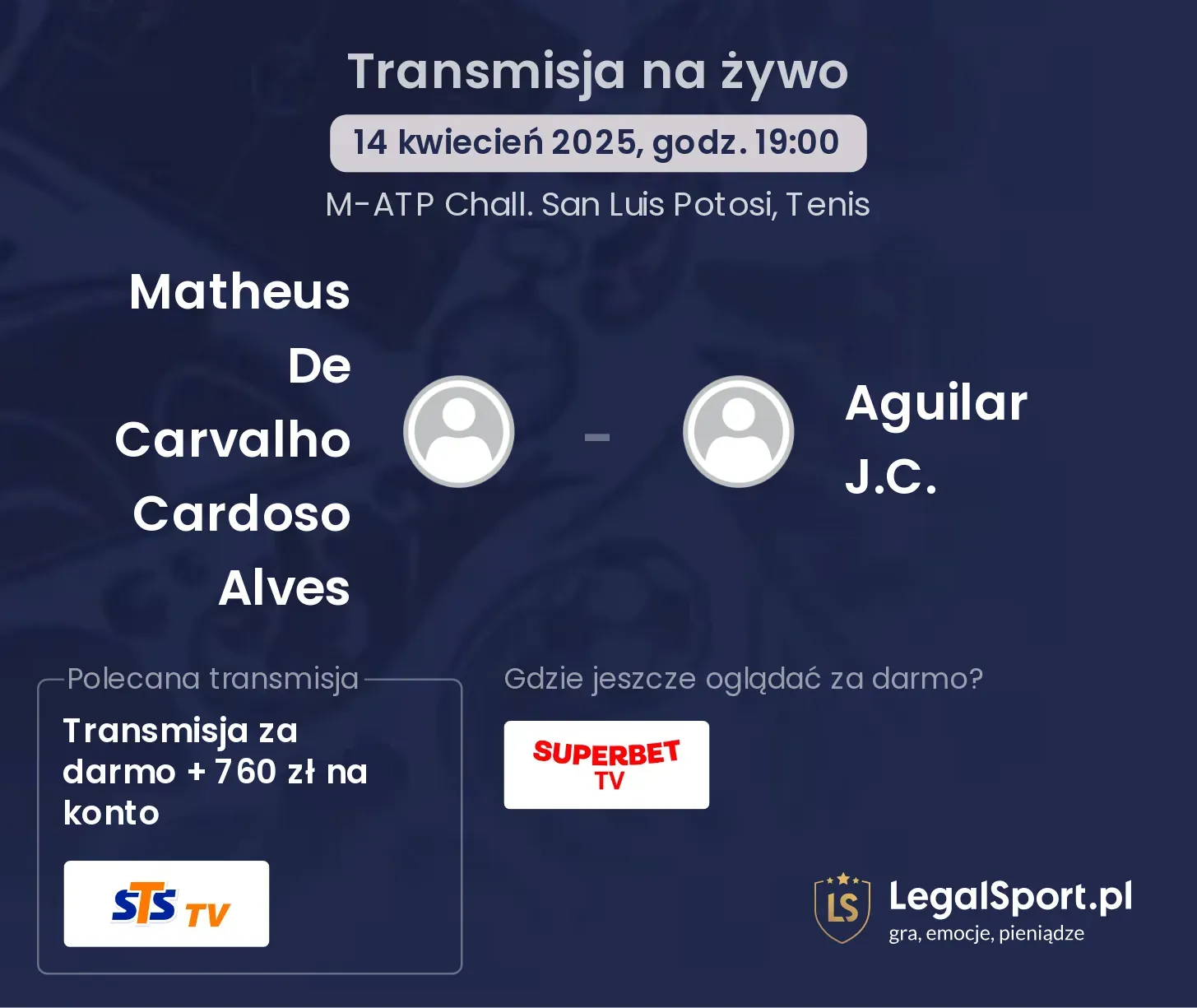 Matheus De Carvalho Cardoso Alves - Aguilar J.C. gdzie oglądać?
