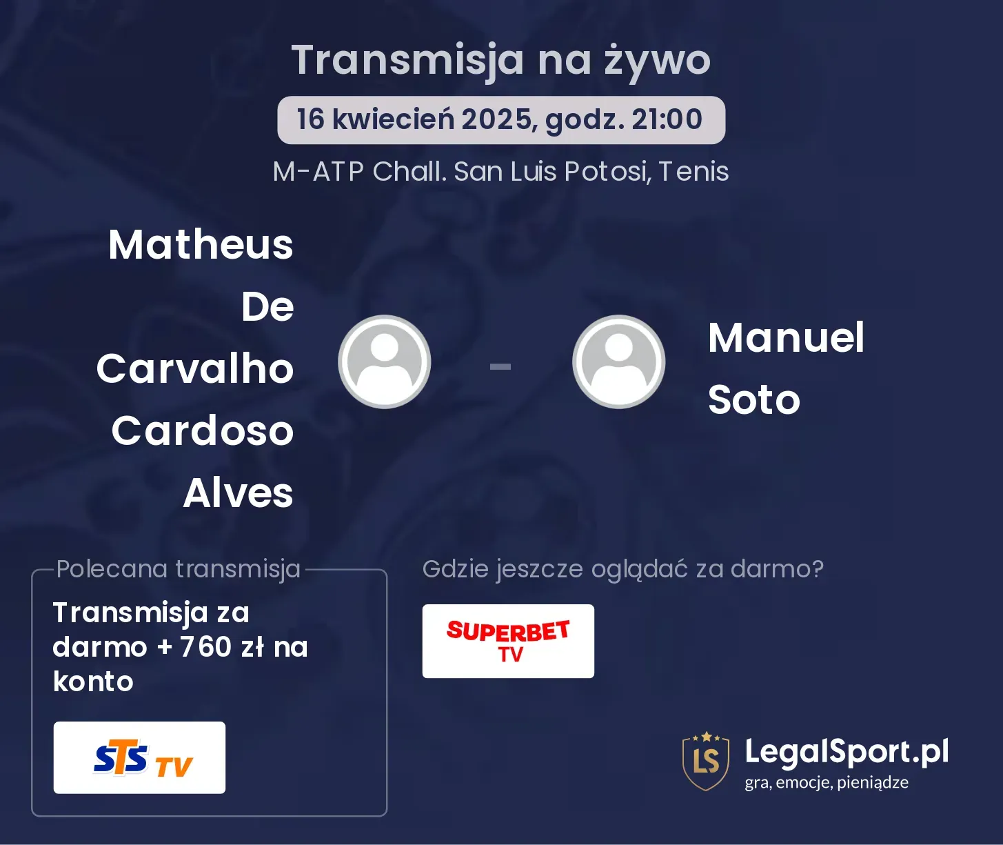 Matheus De Carvalho Cardoso Alves - Manuel Soto gdzie oglądać?