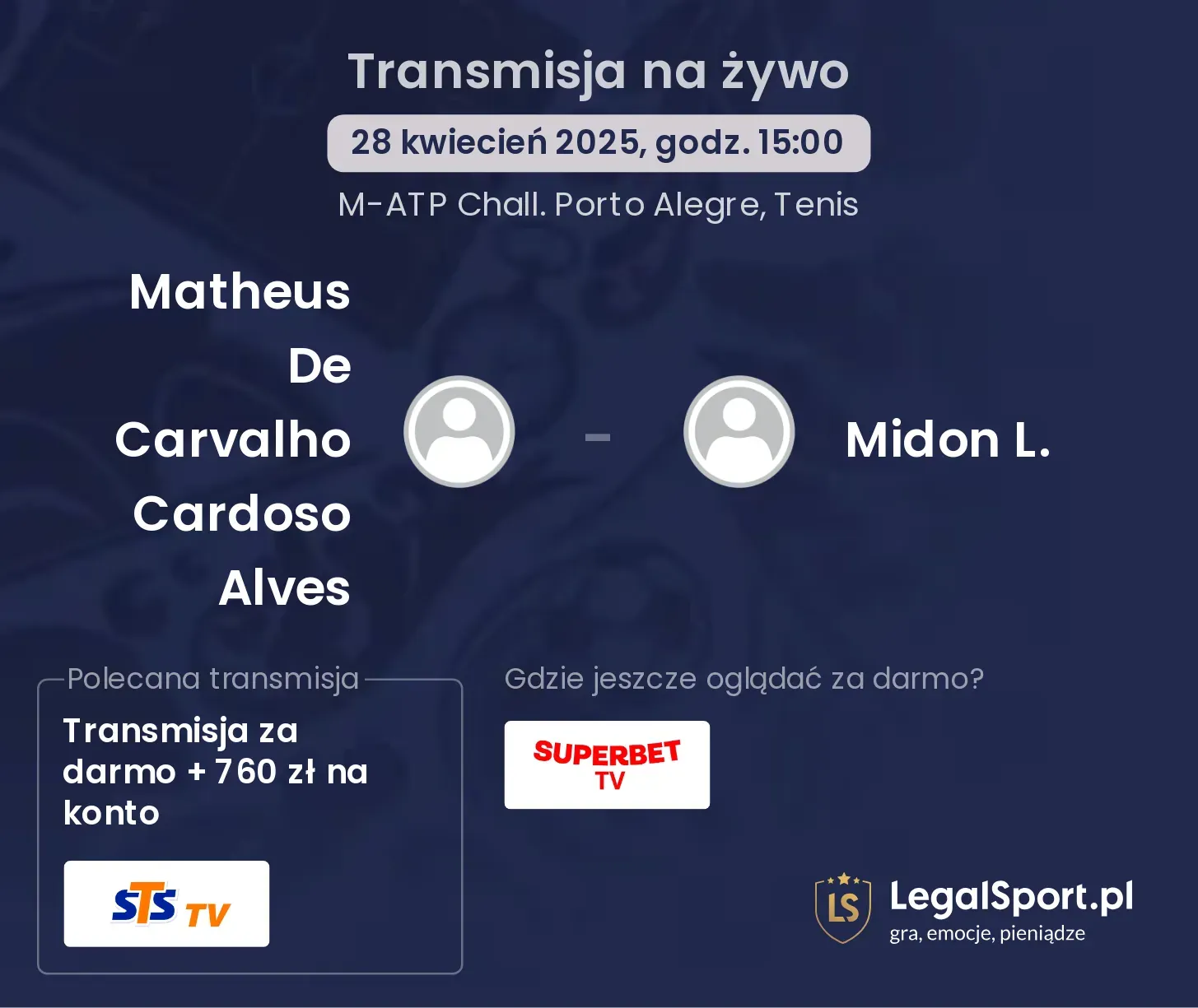 Matheus De Carvalho Cardoso Alves - Midon L. gdzie oglądać?