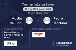 Mattia Bellucci - Pedro Martinez gdzie oglądać?