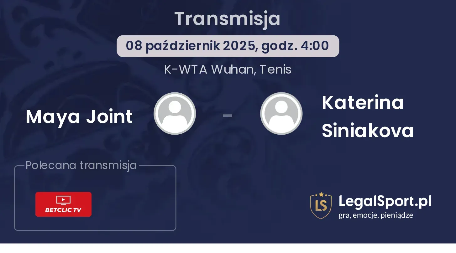 Maya Joint - Katerina Siniakova gdzie oglądać?