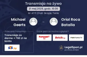 Michael Geerts - Oriol Roca Batalla gdzie oglądać?
