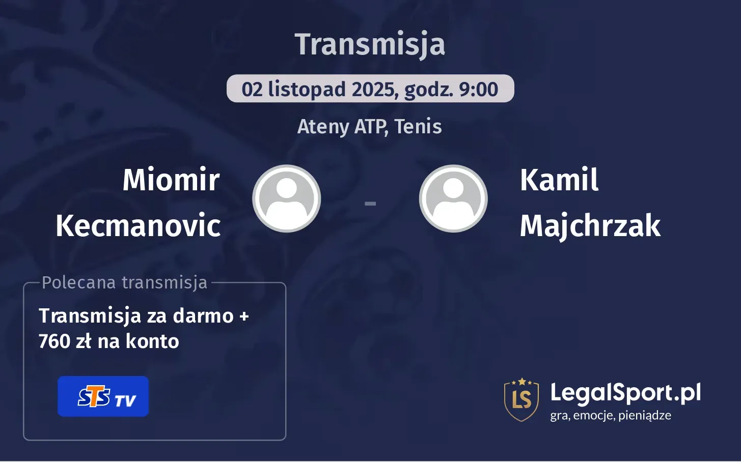 Miomir Kecmanovic - Kamil Majchrzak Transmisje