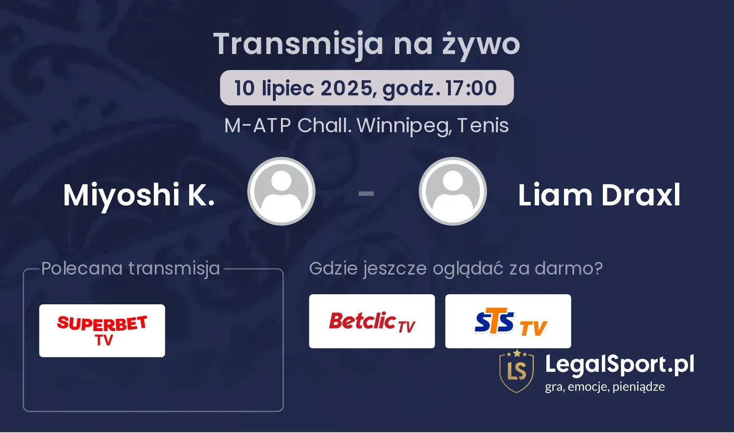 Miyoshi K. - Liam Draxl gdzie oglądać?