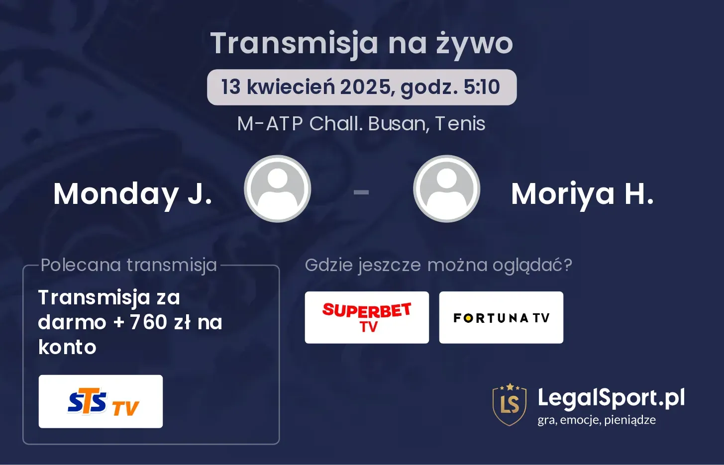 Monday J. - Moriya H. gdzie oglądać?