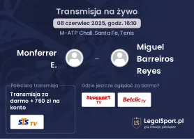 Monferrer E. - Miguel Barreiros Reyes gdzie oglądać?