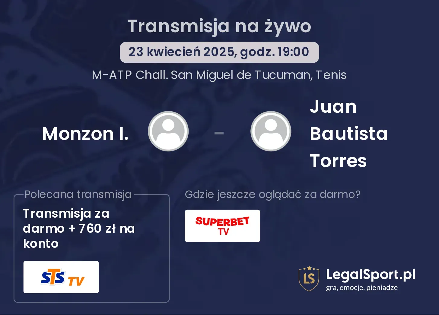 Monzon I. - Juan Bautista Torres gdzie oglądać?