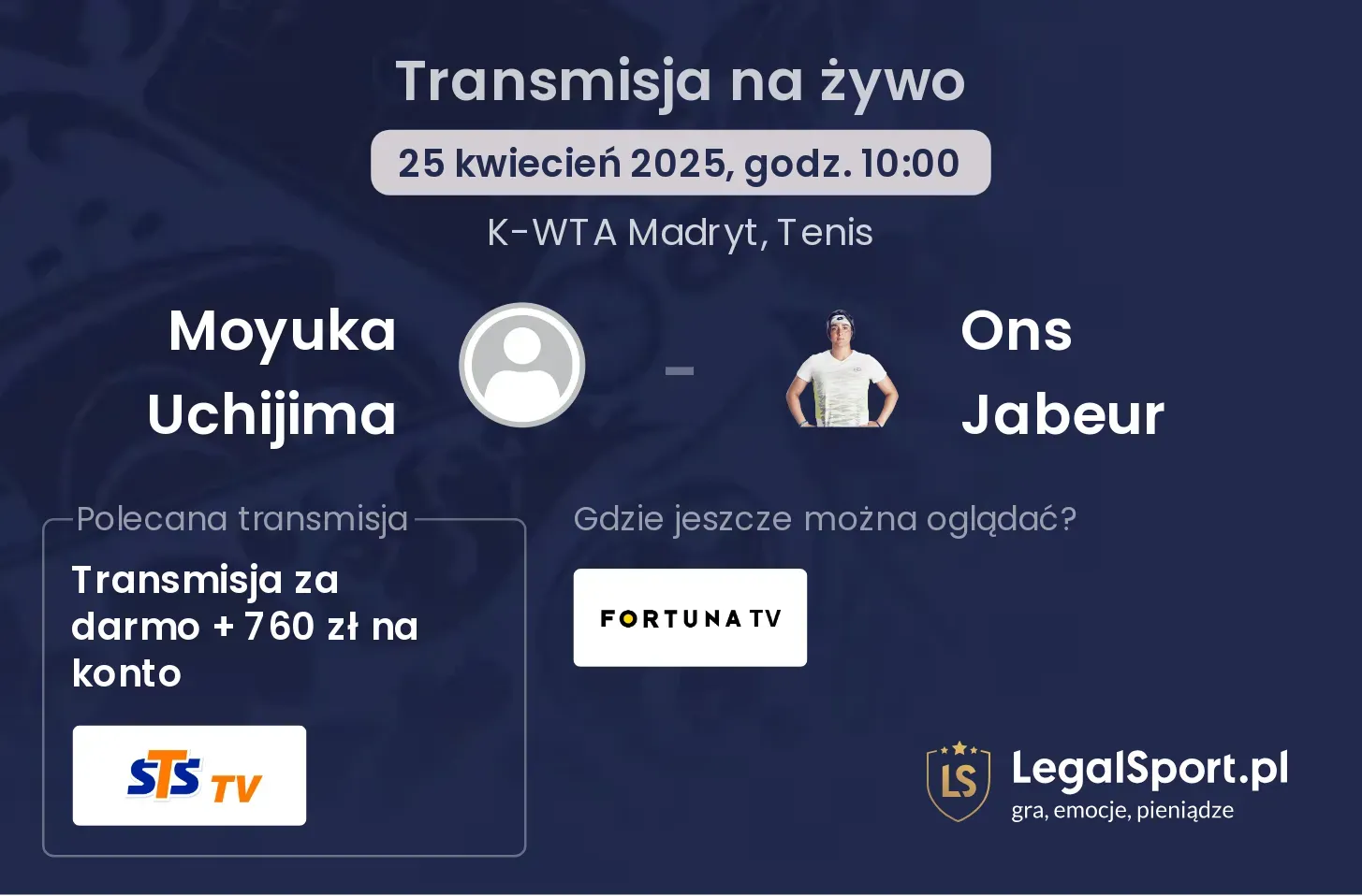 Moyuka Uchijima - Ons Jabeur gdzie oglądać?