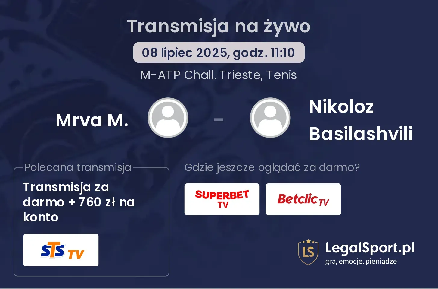 Mrva M. - Nikoloz Basilashvili transmisja na żywo