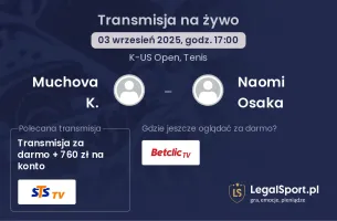 Muchova K. - Naomi Osaka gdzie oglądać?