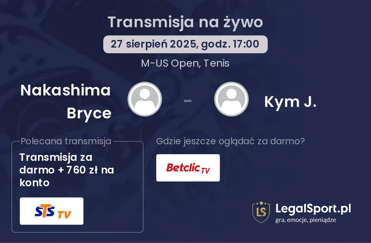 Nakashima Bryce - Kym J. transmisja na żywo