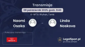 Naomi Osaka - Linda Noskova gdzie oglądać?