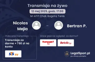 Nicolas Mejia - Bertran P. gdzie oglądać?