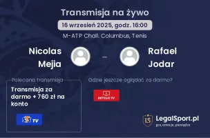Nicolas Mejia - Rafael Jodar gdzie oglądać?