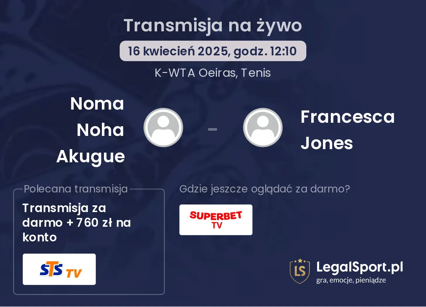 Noma Noha Akugue - Francesca Jones gdzie oglądać?