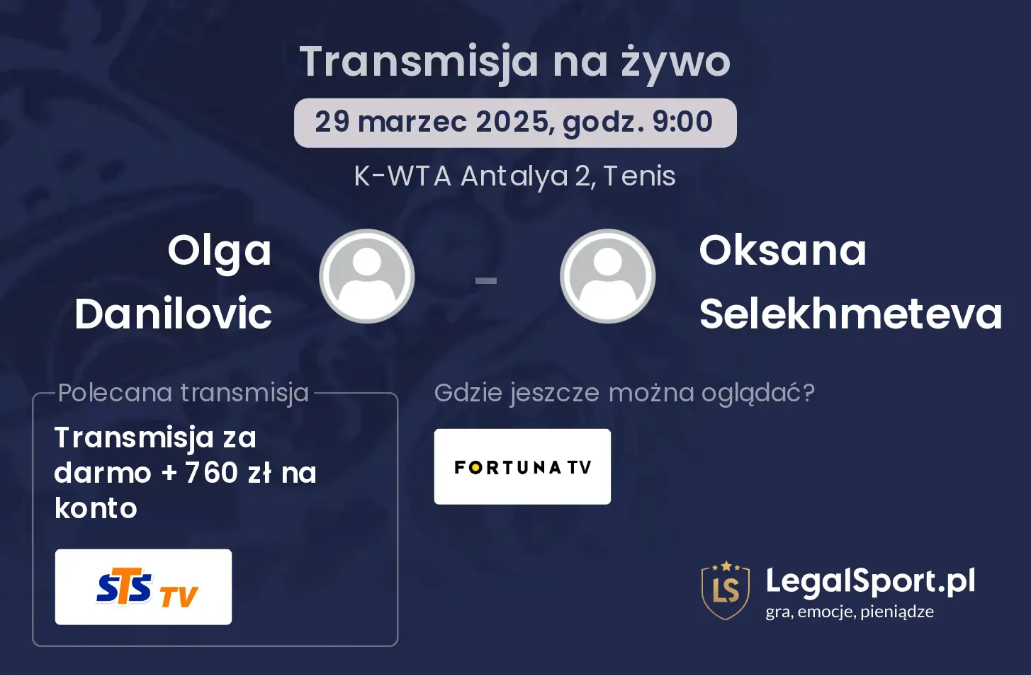 Olga Danilovic - Oksana Selekhmeteva gdzie oglądać?