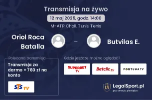 Oriol Roca Batalla - Butvilas E. gdzie oglądać?
