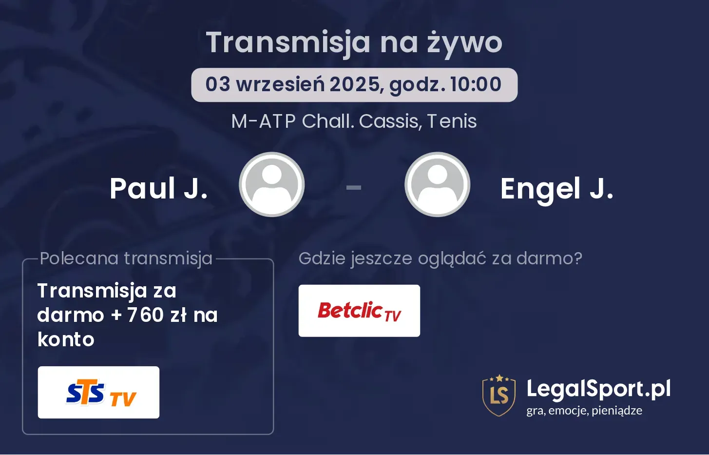 Paul J. - Engel J. transmisja na żywo