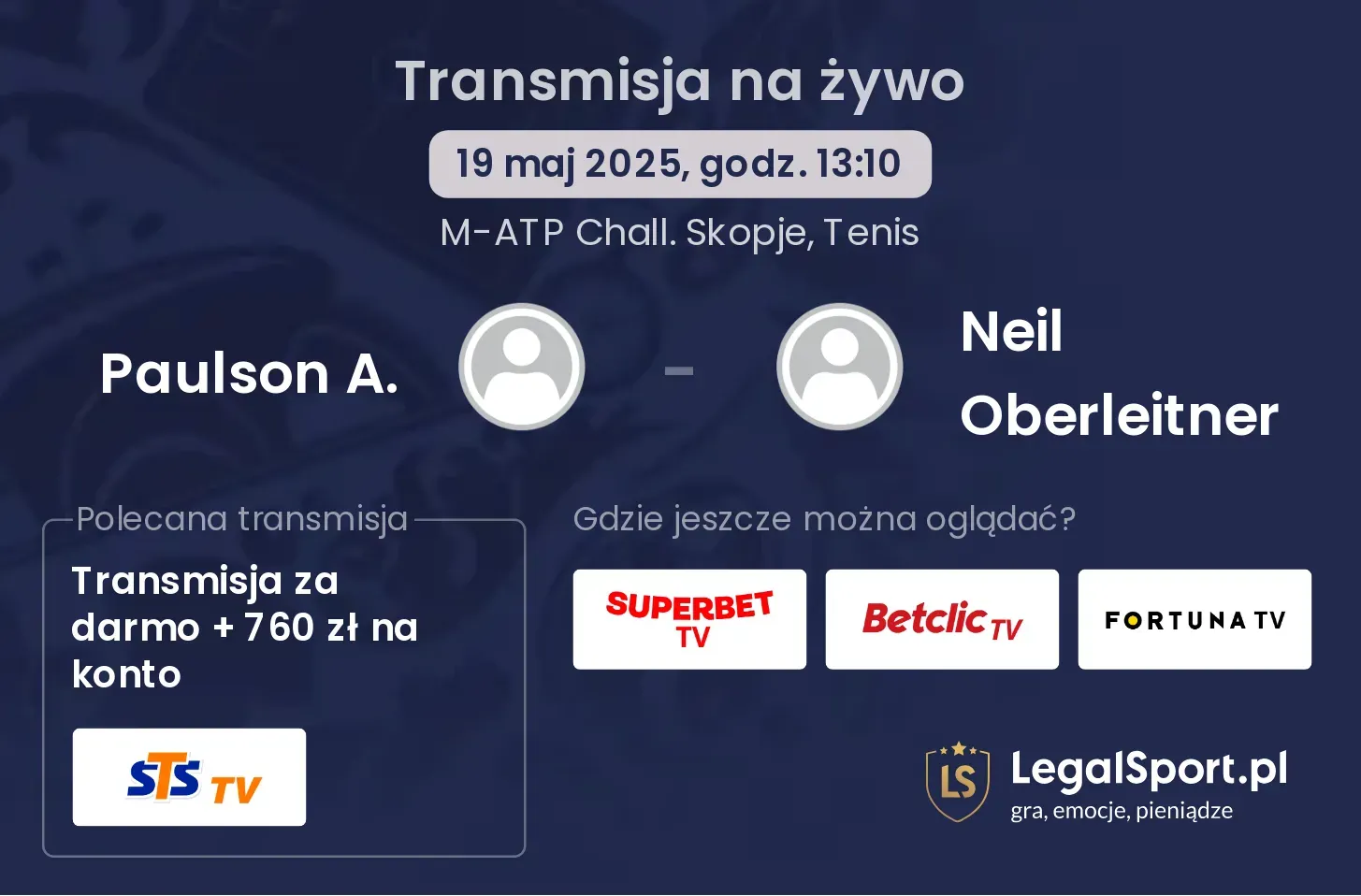Paulson A. - Neil Oberleitner gdzie oglądać?