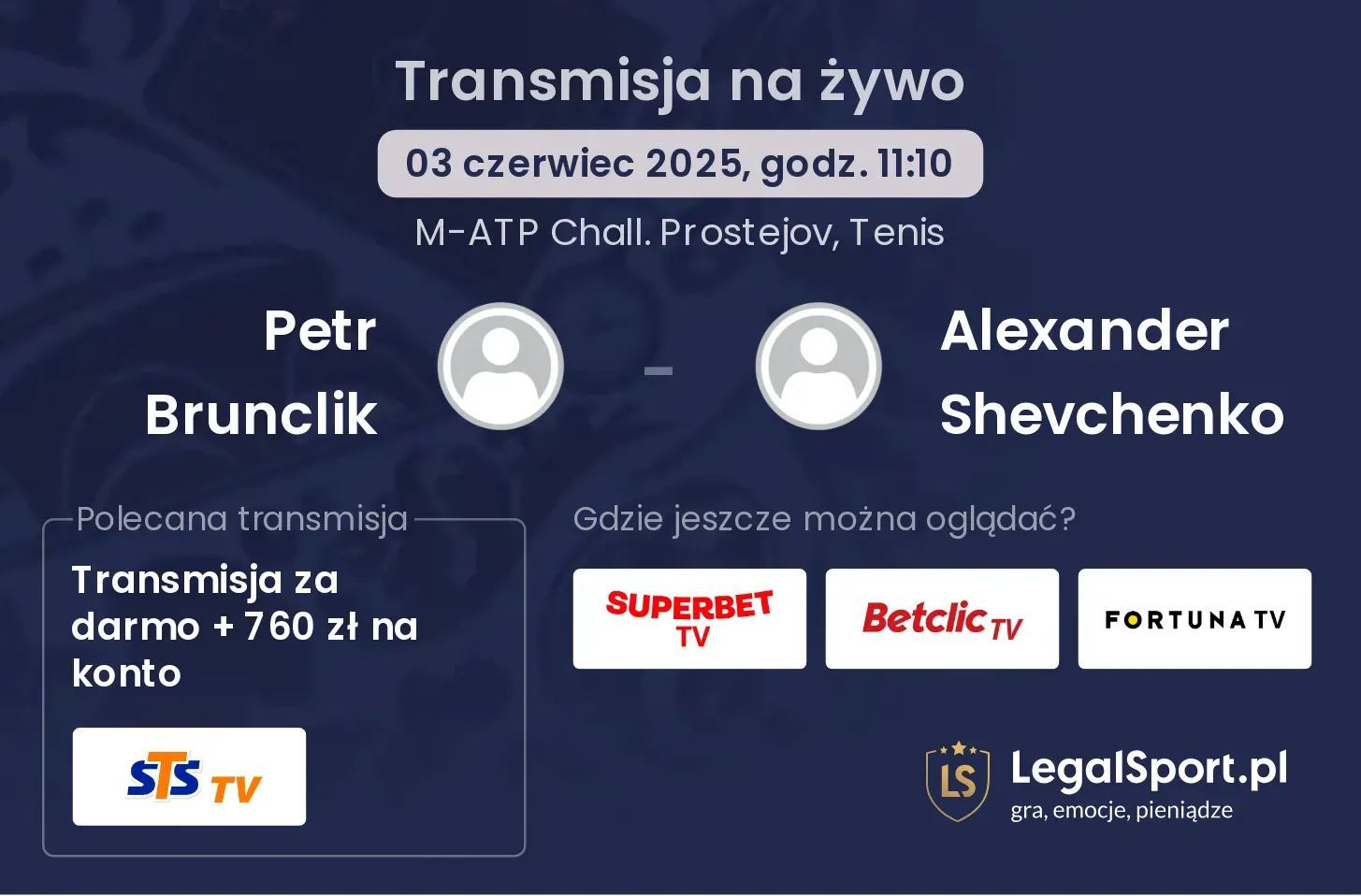 Petr Brunclik - Alexander Shevchenko gdzie oglądać transmisję?