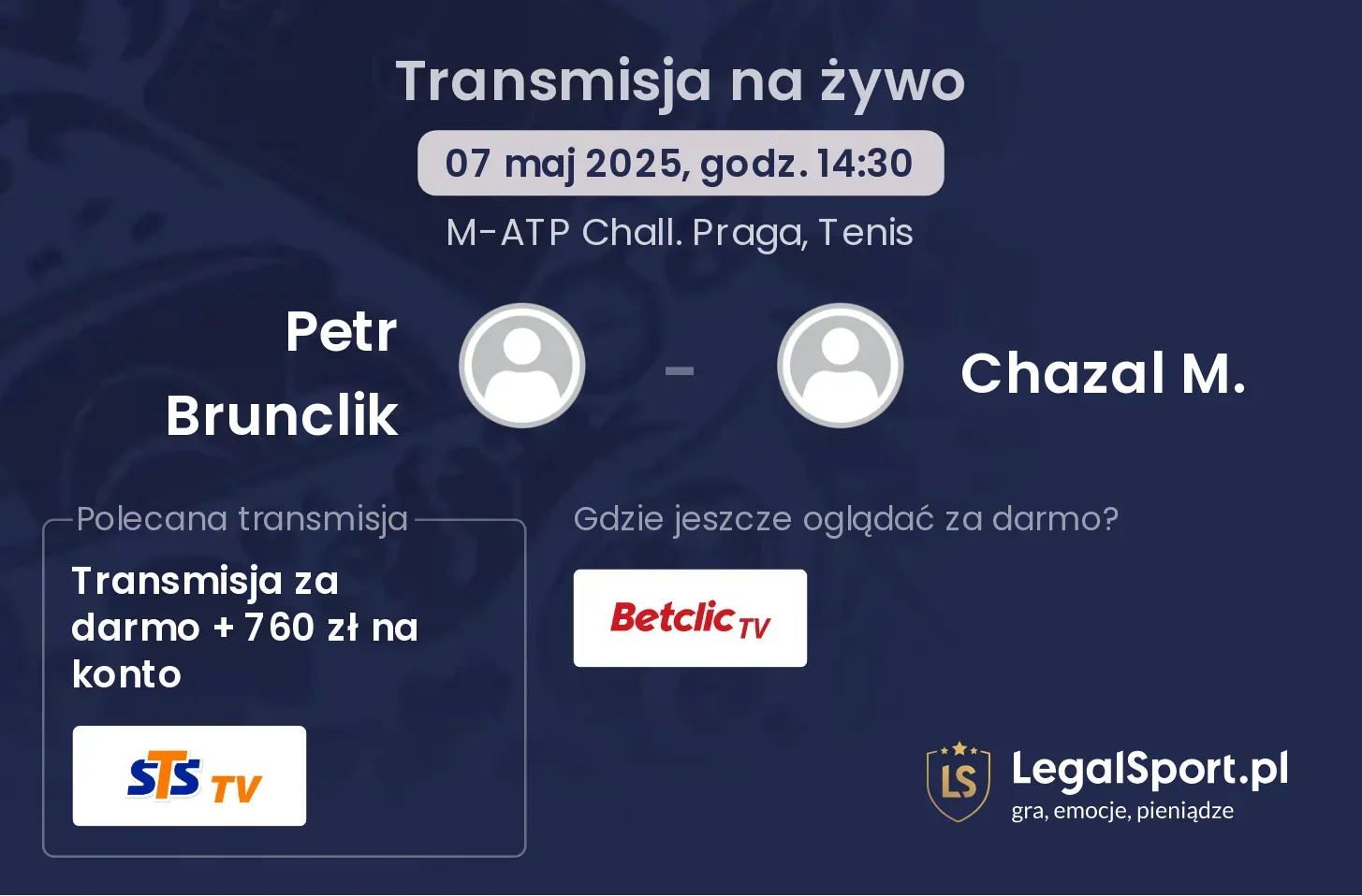 Petr Brunclik - Chazal M. gdzie oglądać?