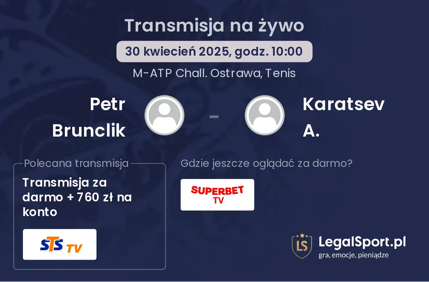 Petr Brunclik - Karatsev A. gdzie oglądać?
